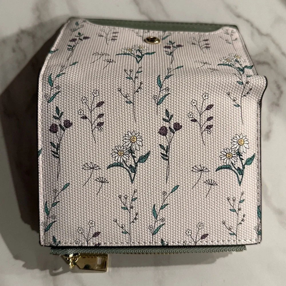 Floral Bifold Wallet for Women RFID Blocking Soft PU Leather New